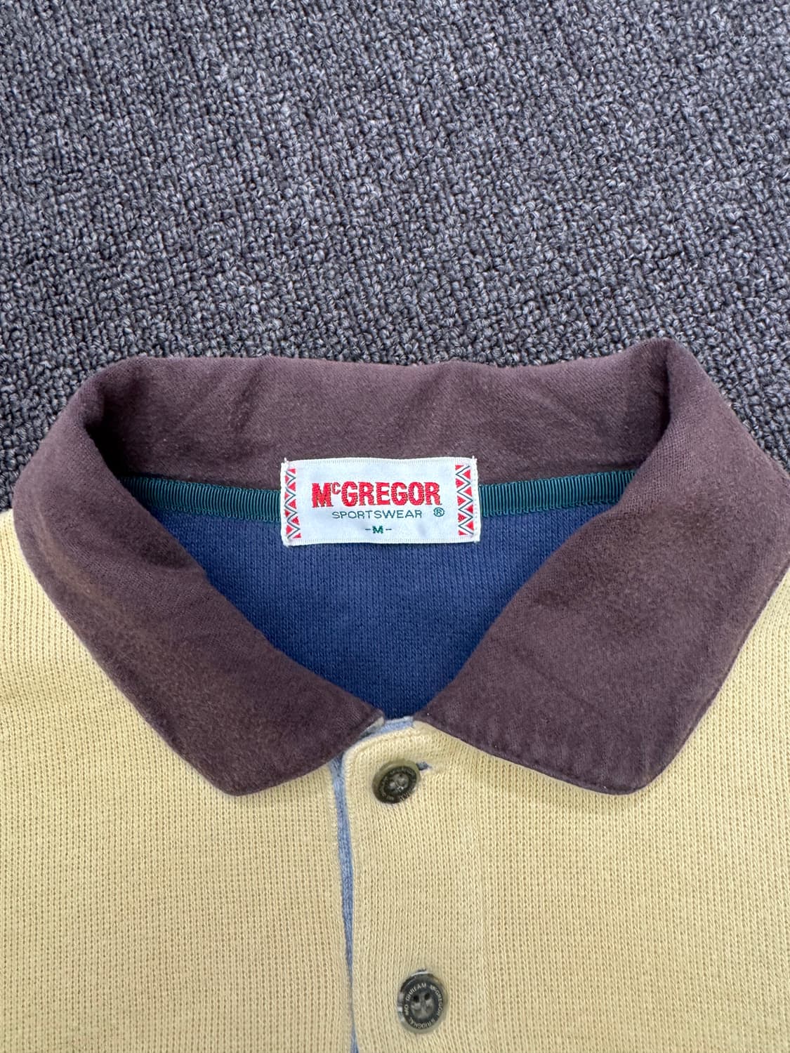 M)맥그리거 빈티지 브라운 카라 스웻셔츠 상품이미지3
