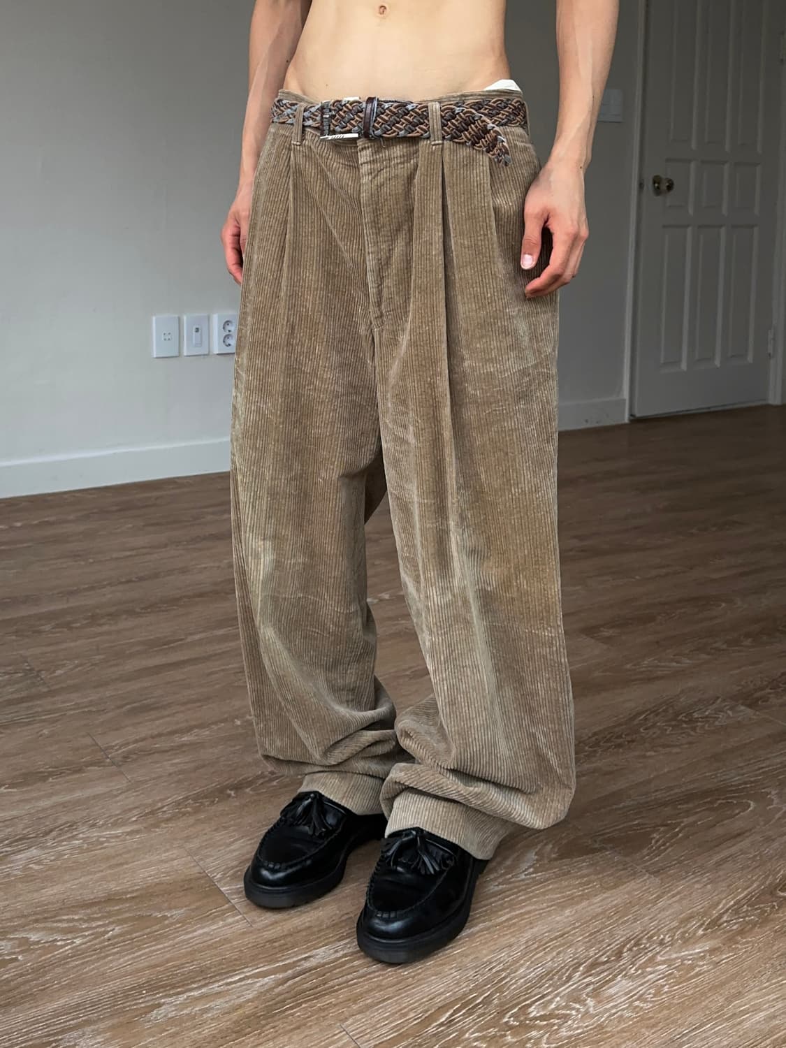 Studio by Intermezzo 와이드 코듀로이 트라우저 상품이미지4