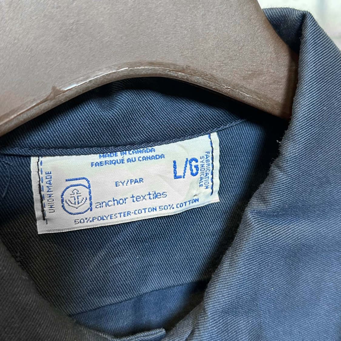 CANADA VINTAGE 베이직 긴팔 셔츠 투포켓 디테일 네이비 상품이미지6