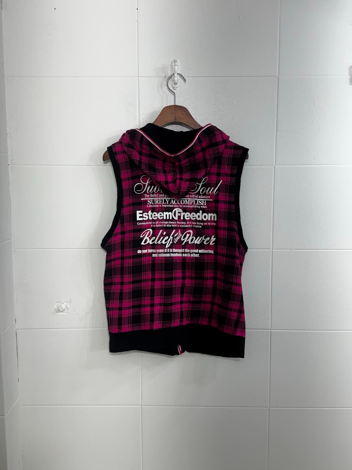 캐캐체 아무사복깔 핑크체크 키치 코디세트  상품이미지5