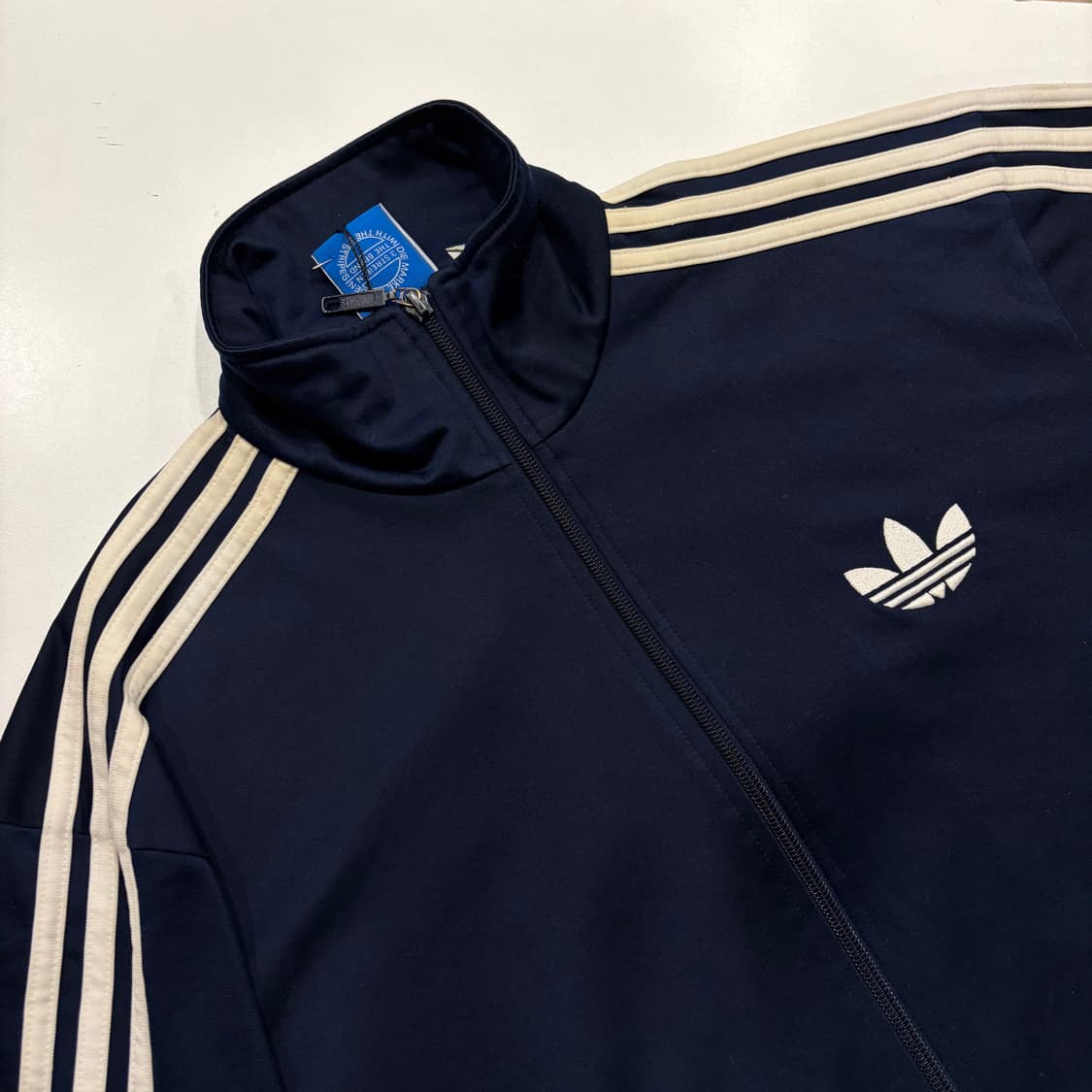 [105] 12s 아디다스 파이어버드 네이비 삼선 트랙탑 져지 C256 상품이미지3
