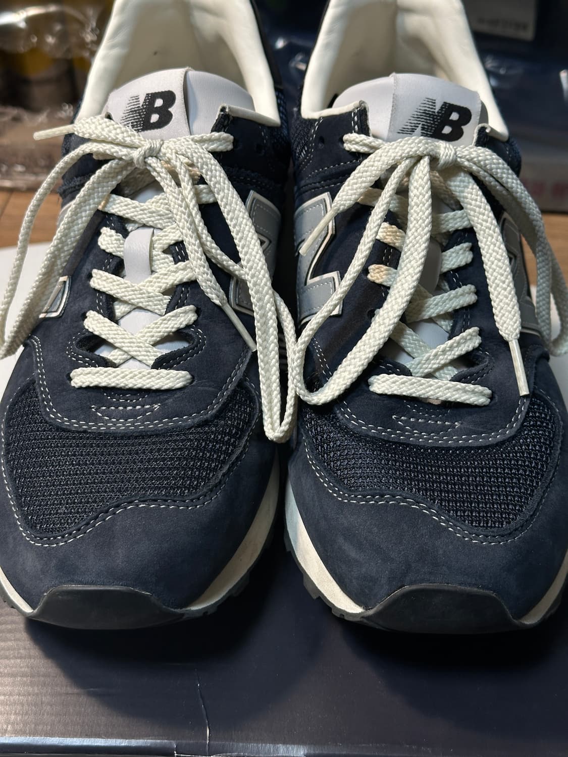 뉴발란스 x 포터리 574 프리미엄 하드 네이비 285  상품이미지5