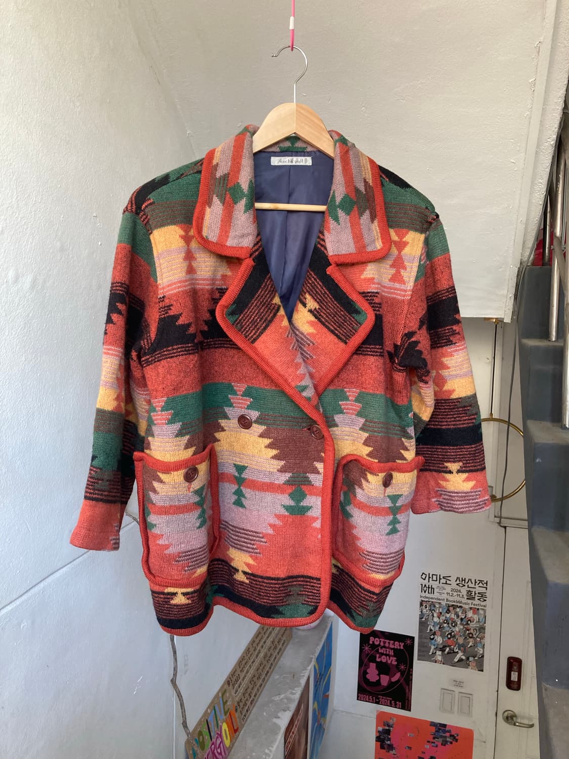 빈티지 나바호 울자켓 상품이미지1