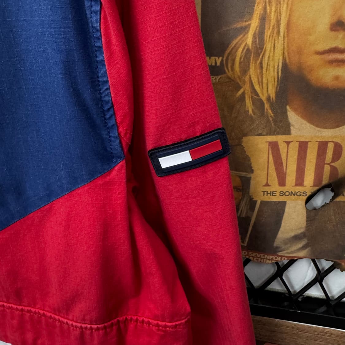 타미 진스 나일론 자켓 레트로 컬러블록 포인트 로고 배색 상품이미지6