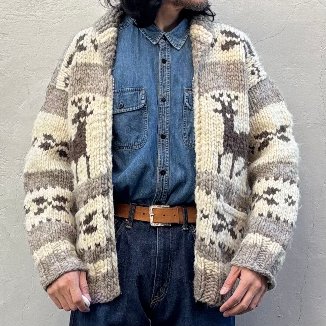 빈티지 flyer hooks 코위찬 가디건 상품이미지8