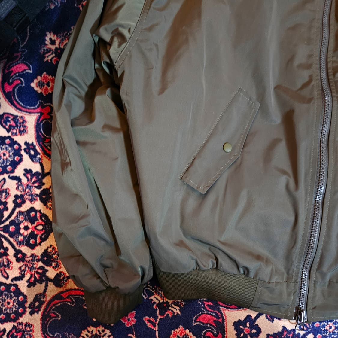 모더먼트(Moderment) 오버사이즈 MA-1 누빔 항공점퍼  상품이미지5