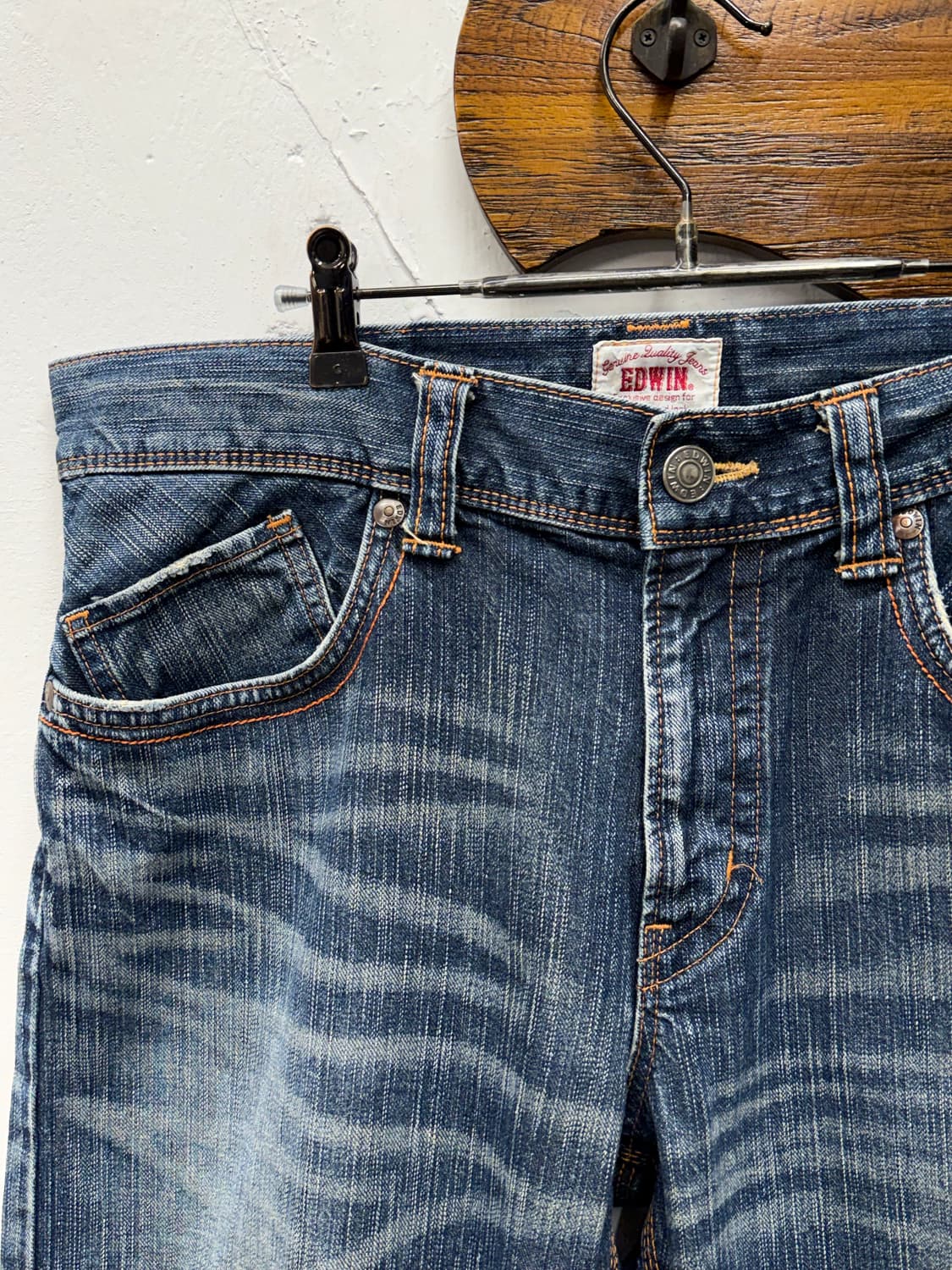 Edwin Western Cinch Back Denim Shorts 상품이미지5
