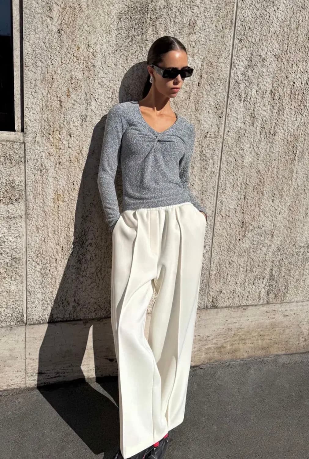 드래곤블루스 글리터링 슬림 저지 탑 - 실버 상품이미지3