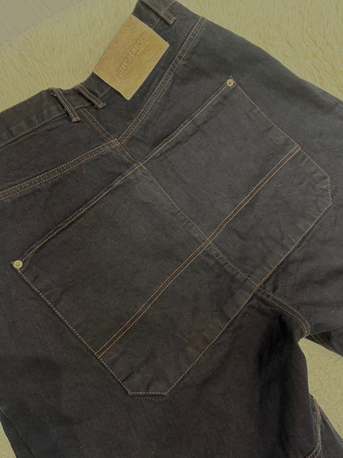 아오이로 오오키 페더 데님 팬츠 다크 인디고 사이즈 1 상품이미지6