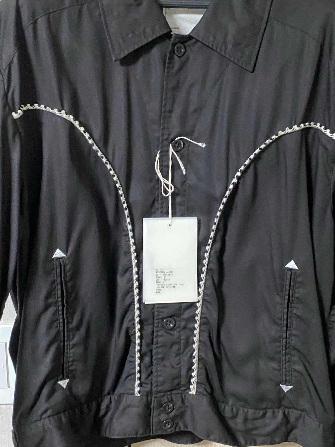 안셀름 웨스턴 자켓 블랙 1사이즈 상품이미지7