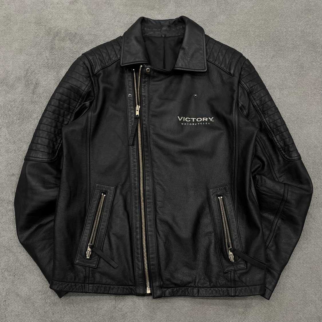 L 빈티지 Victory usa 모터사이클 라이더 자켓 상품이미지1