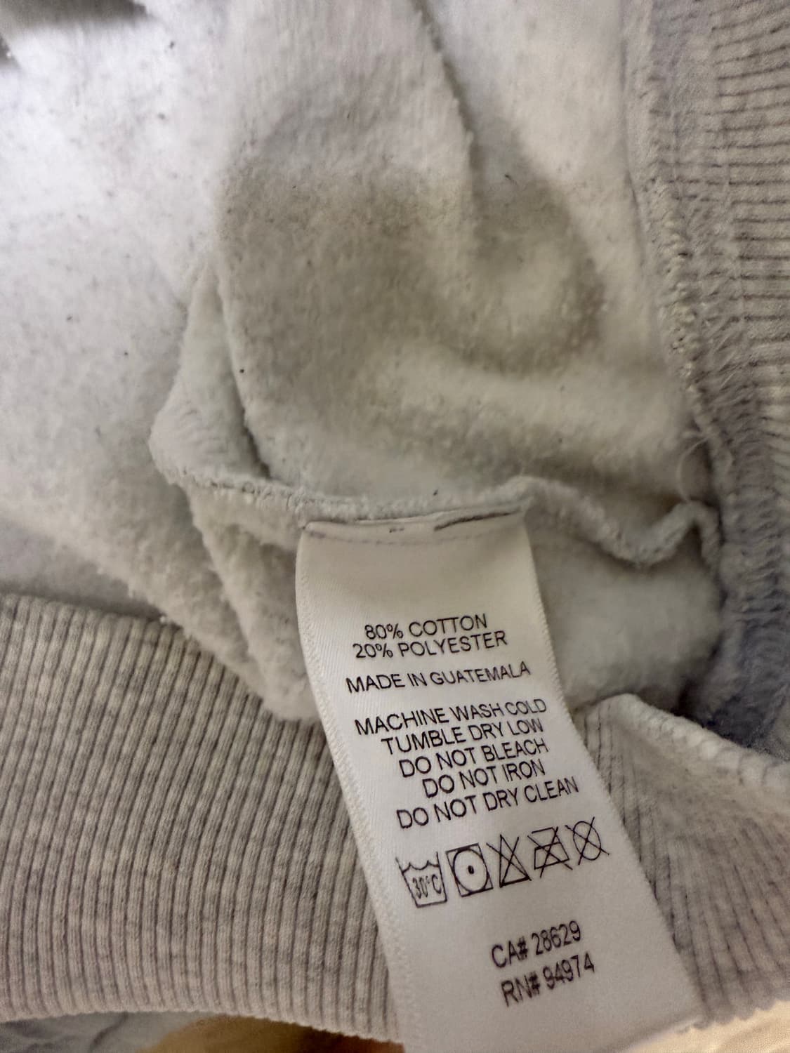 스투시 월드투어 애쉬헤더 후드티 L 상품이미지6