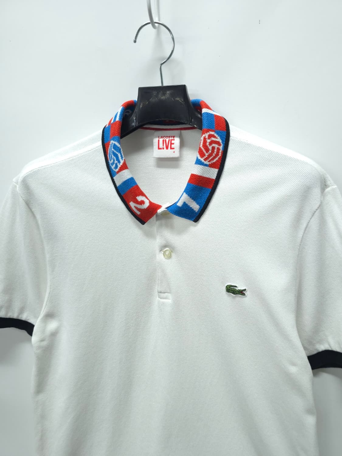 라코스테 라이브 남여공용 칼라 패턴 배색 반팔 피케 셔츠(4사이즈) 상품이미지2