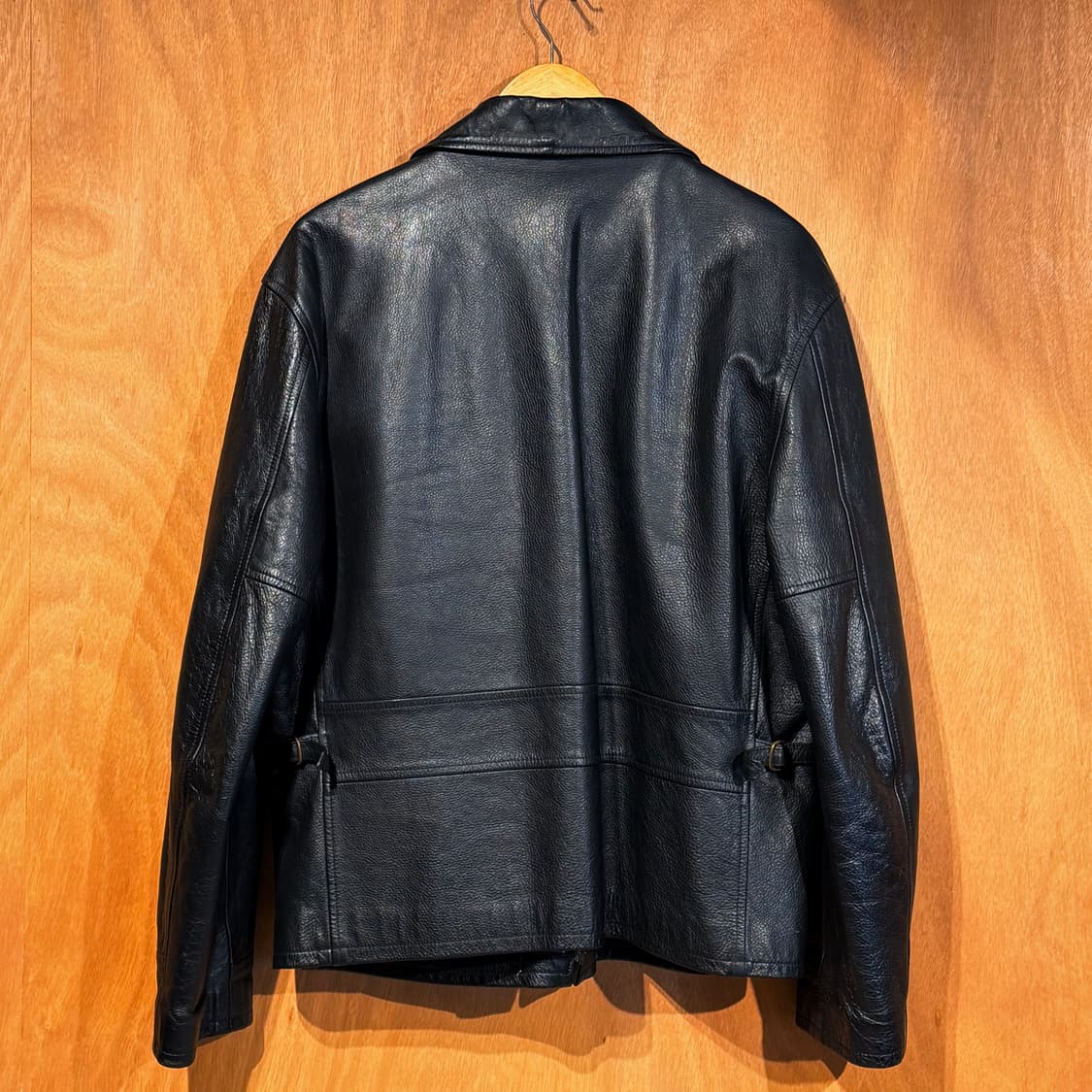 베네통 이태리 헤비 카우레더 스포츠 자켓 XL 폴란드제 상품이미지8