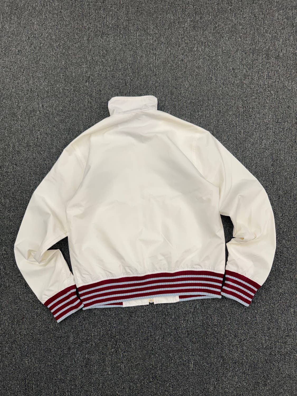 M)PUMA 빈티지 화이트&버건디 나일론 윈드브레이커 자켓 상품이미지5