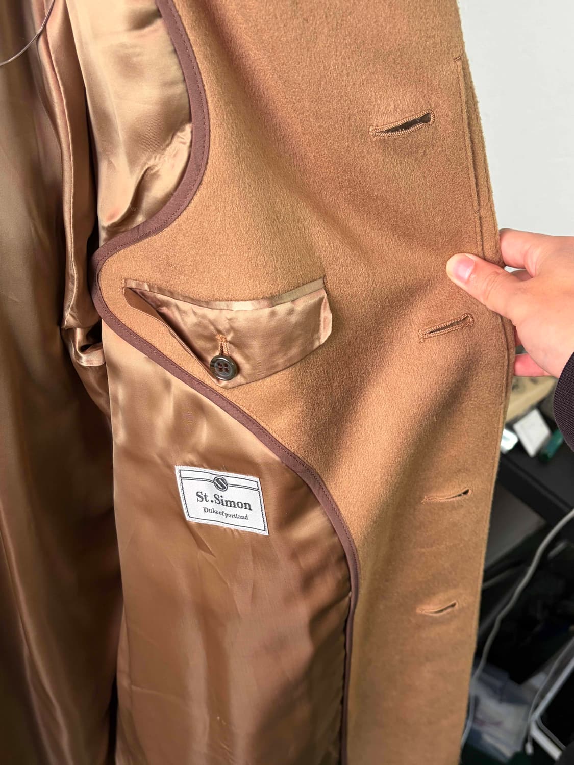 일본제 퓨어 캐시미어 100 코트 상품이미지4