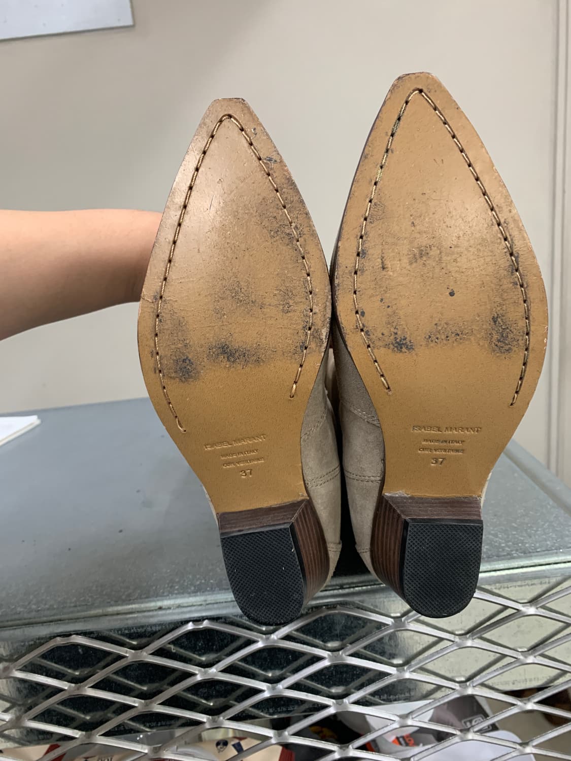 이자벨 마랑 덴비 스웨이드 니하이 부츠 37(235) 상품이미지4