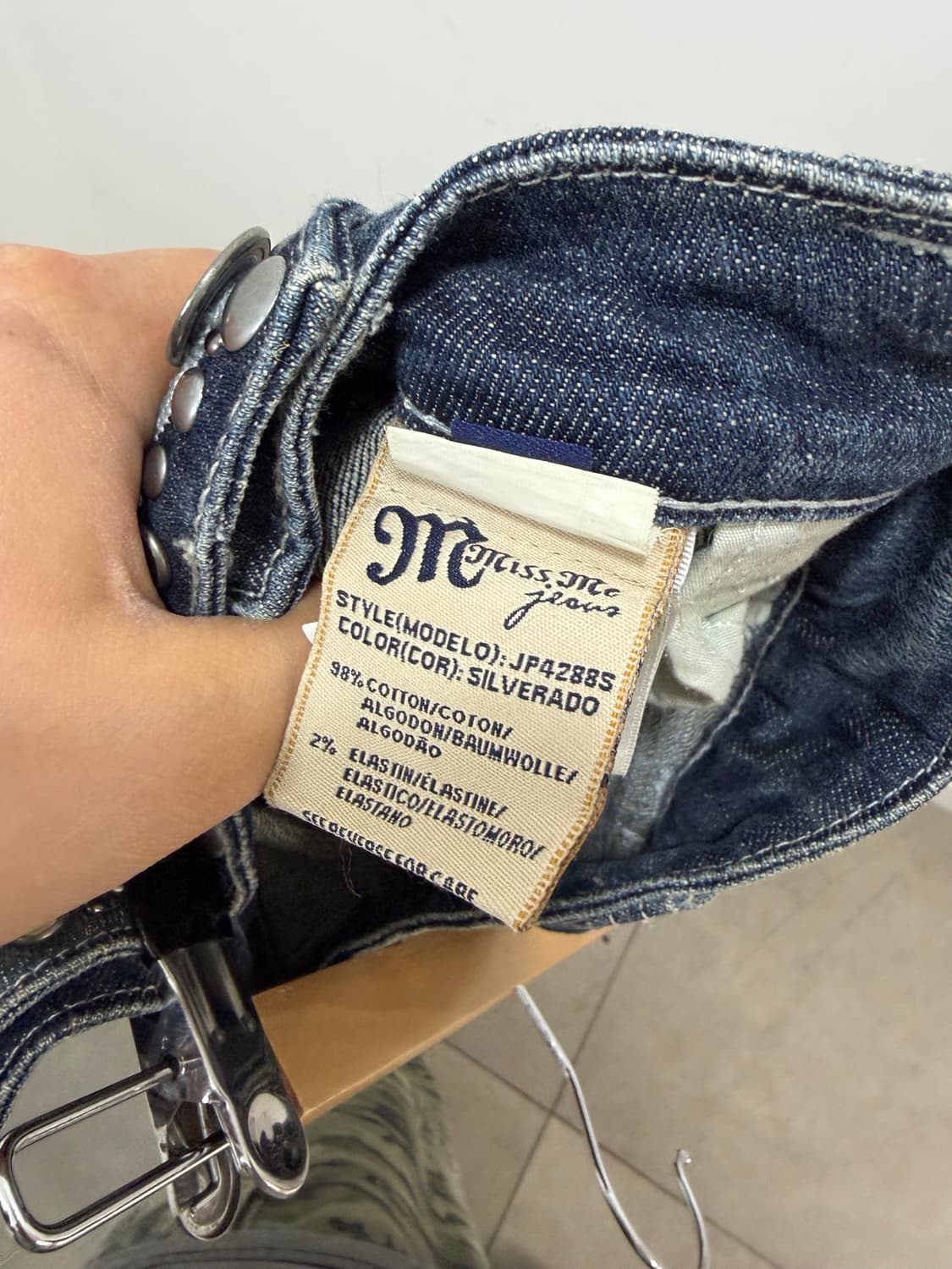 Miss Me 로우라이즈 펑크 데님 팬츠 상품이미지10