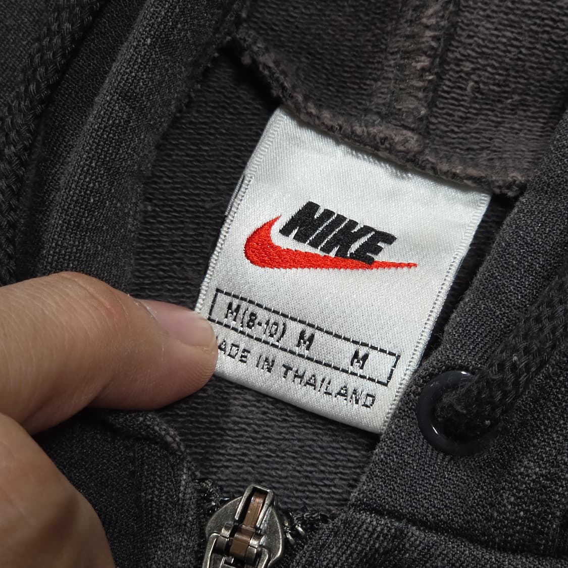 나이키 챠콜 크롭 후드집업 상품이미지7