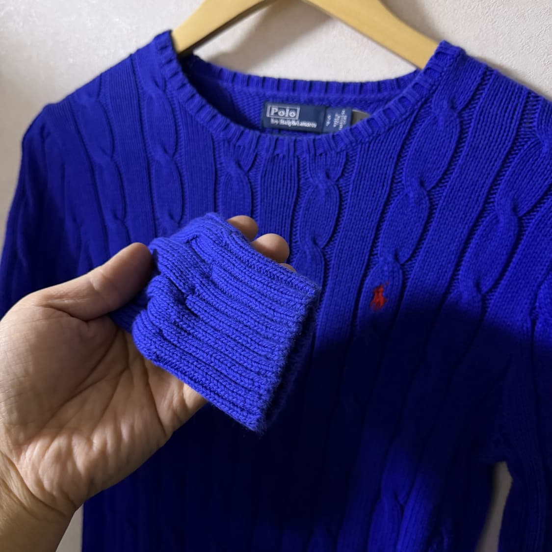 폴로 랄프로렌 케이블 니트 코튼 스웨터 S (55정도) 상품이미지5