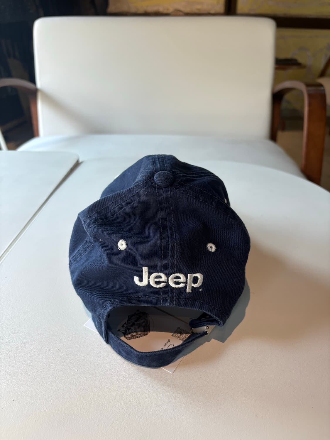 지프 채인스티치 레터링 빈티지캡 상품이미지2