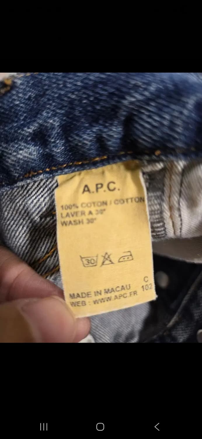 A.P.C. 아페쎄 남자청바지.  싸이즈 31 상품이미지7
