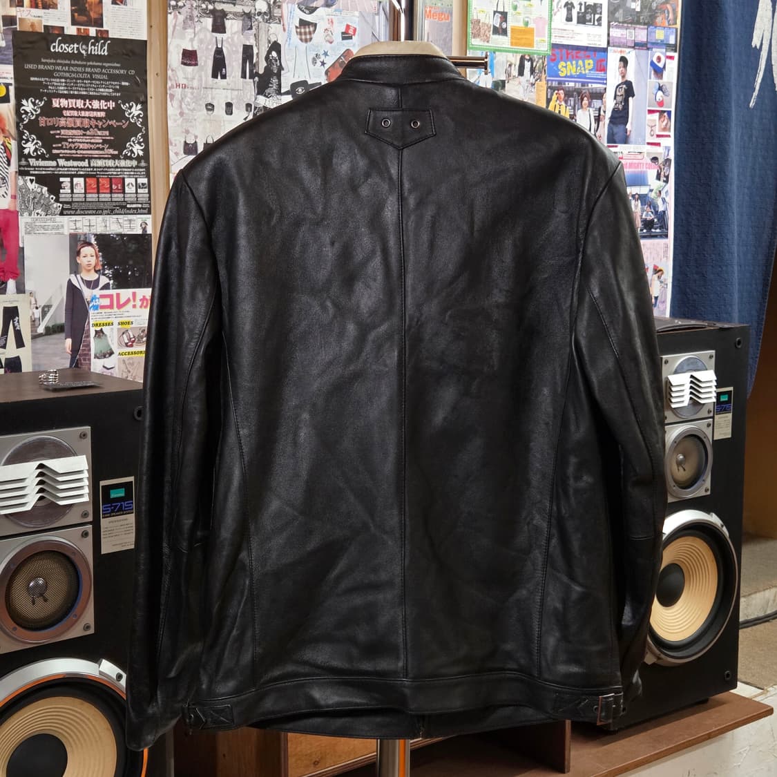 빈티지 사이드 라인 레이싱 무드 양가죽 자켓 상품이미지6