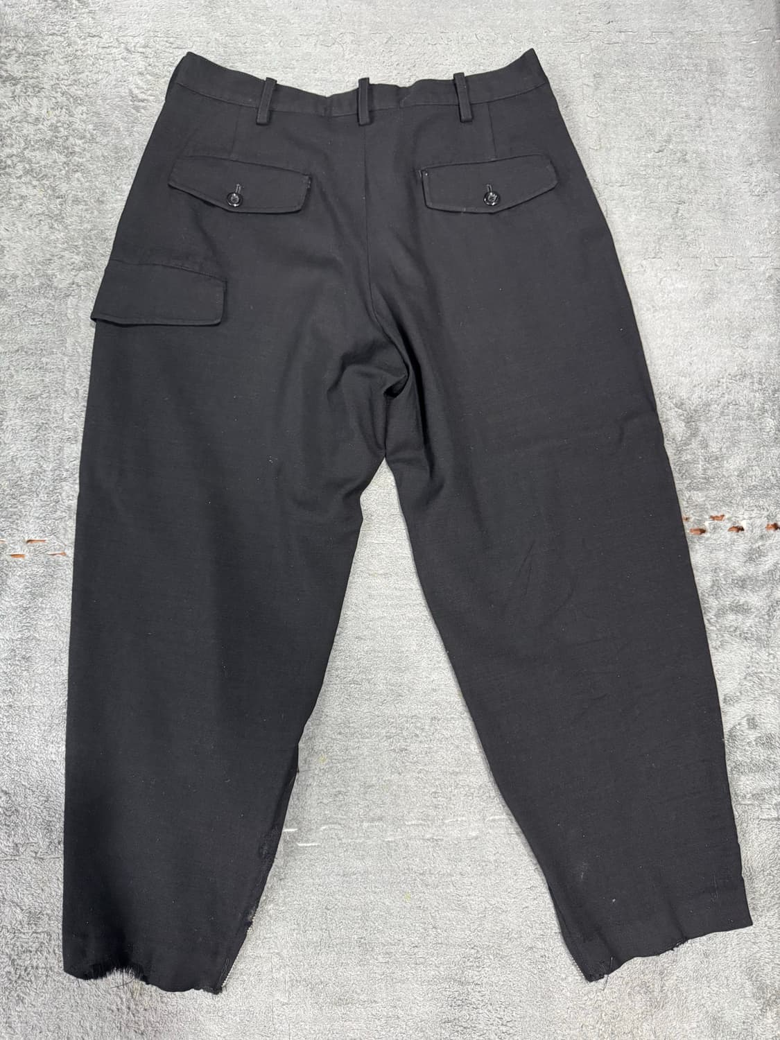 요지야마모토 크롭 울 팬츠 상품이미지2