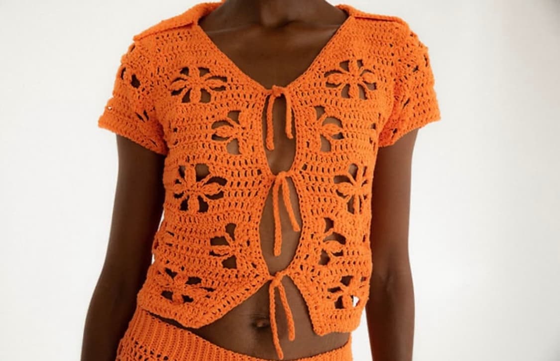 Tach clothing 크로셰 탑 판매합니다.  상품이미지1