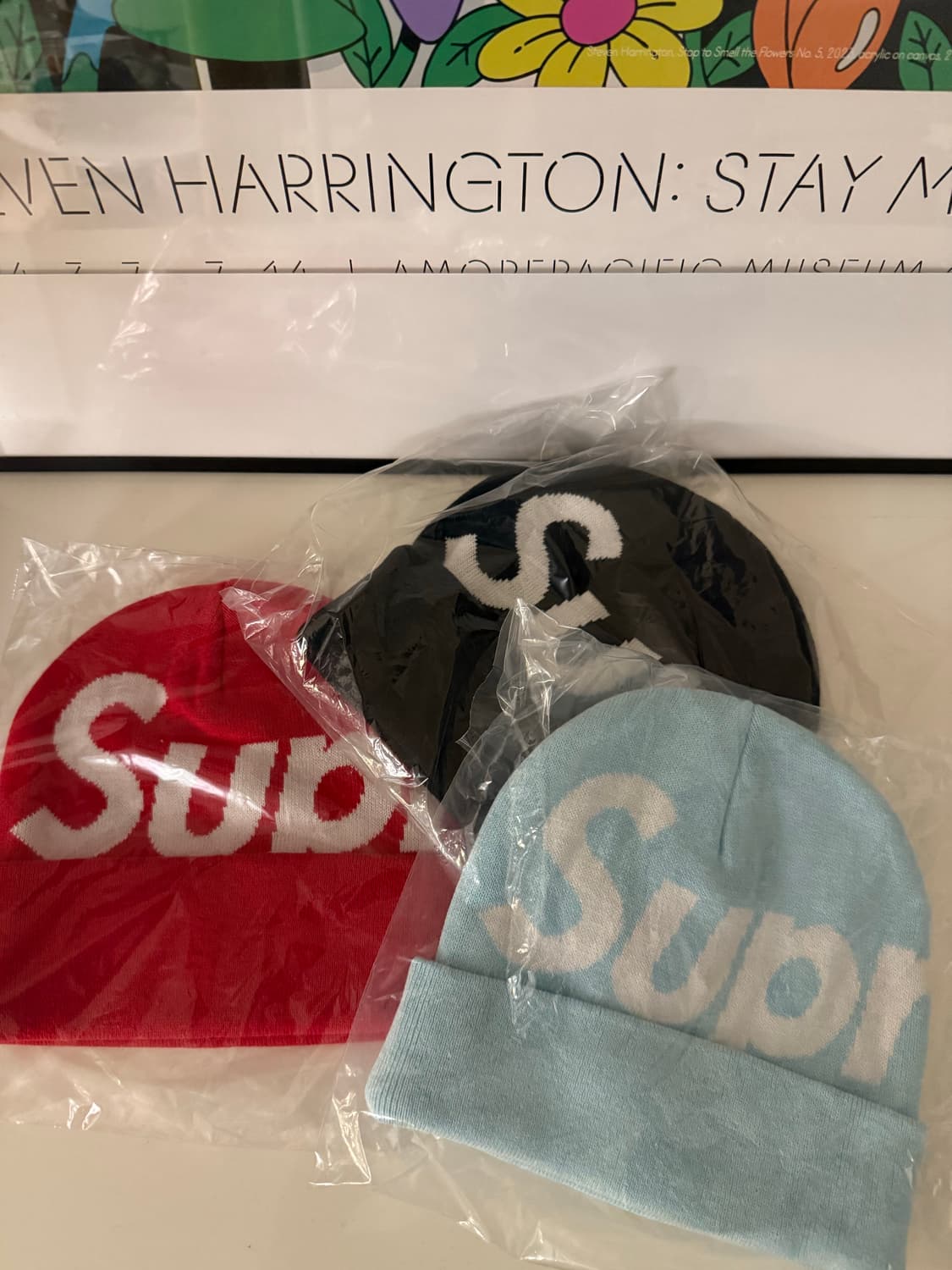 슈프림 로고 비니 3컬러 상품이미지1