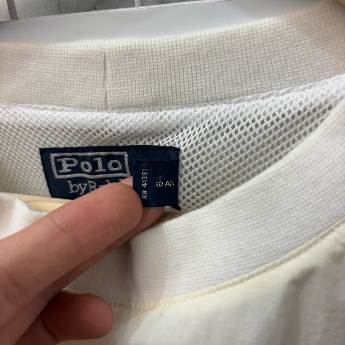 00s 폴로 랄프 로렌 올드스쿨 오버핏 화이트 웜업 S 상품이미지7