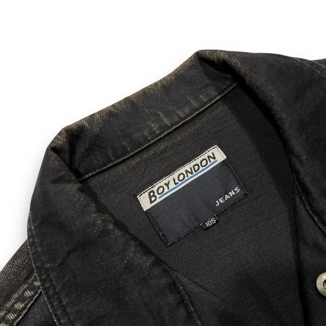 보이 런던 진스 90s 락시크 흑청 데님 자켓 상품이미지8