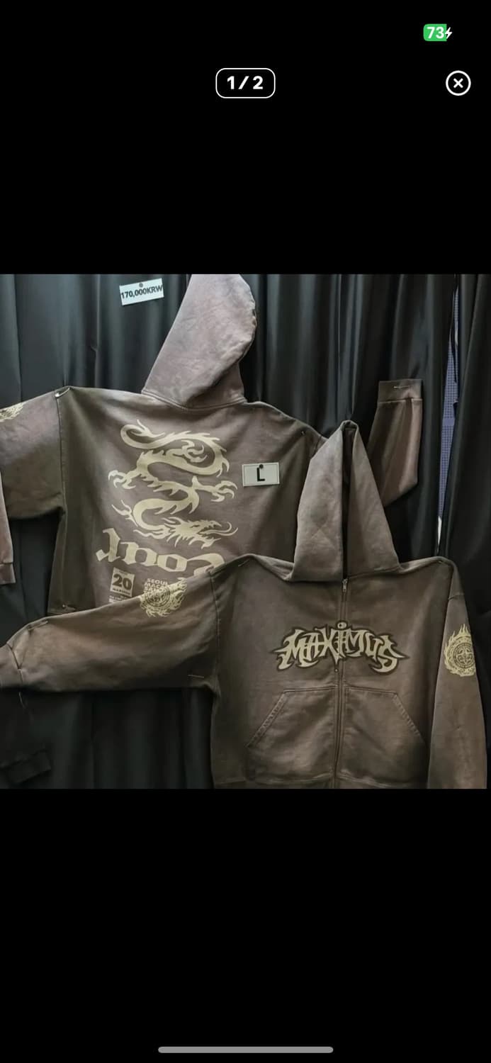 트레비스 스캇 머천 집업 L 상품이미지1