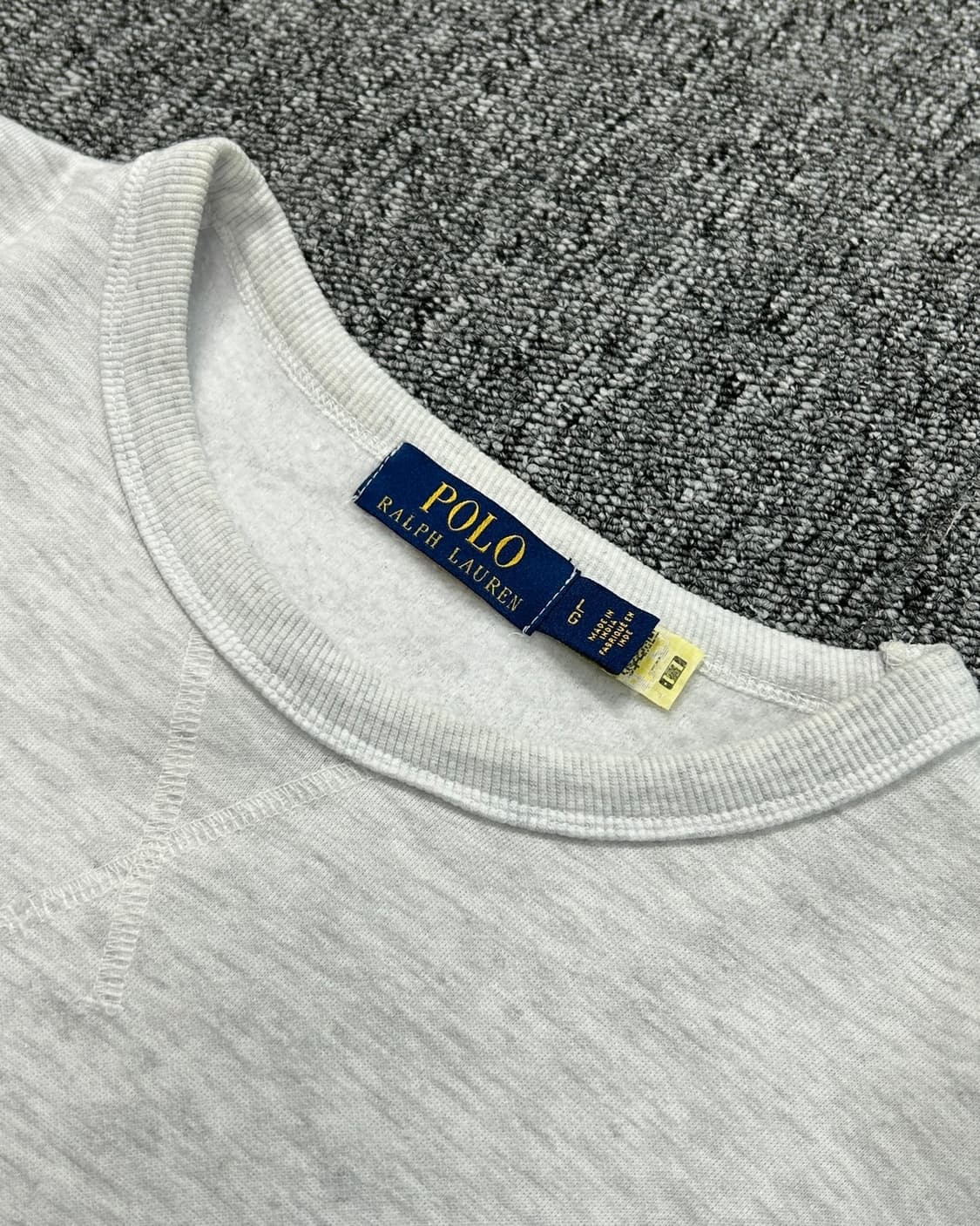 폴로 랄프로렌 멜란지 그레이 기모 맨투맨  상품이미지7