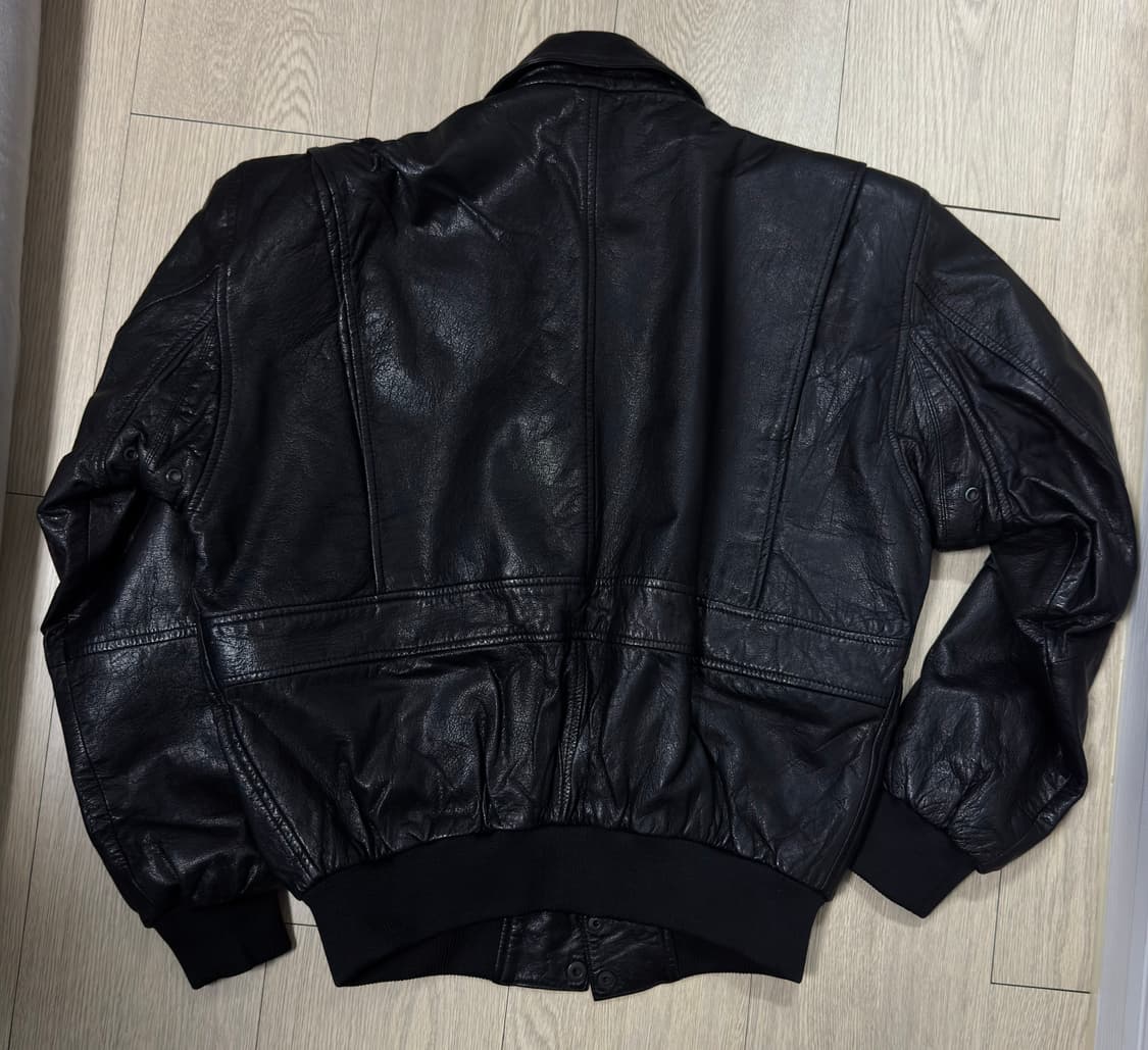 80s 빈티지 Superfortress B-2 가죽 자켓 블랙 L 상품이미지4
