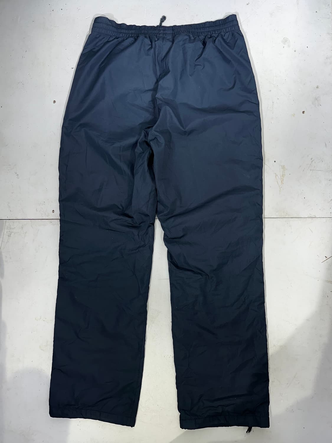 아디다스 네이비 그레이 삼선 와이드 트랙 팬츠 L 상품이미지5