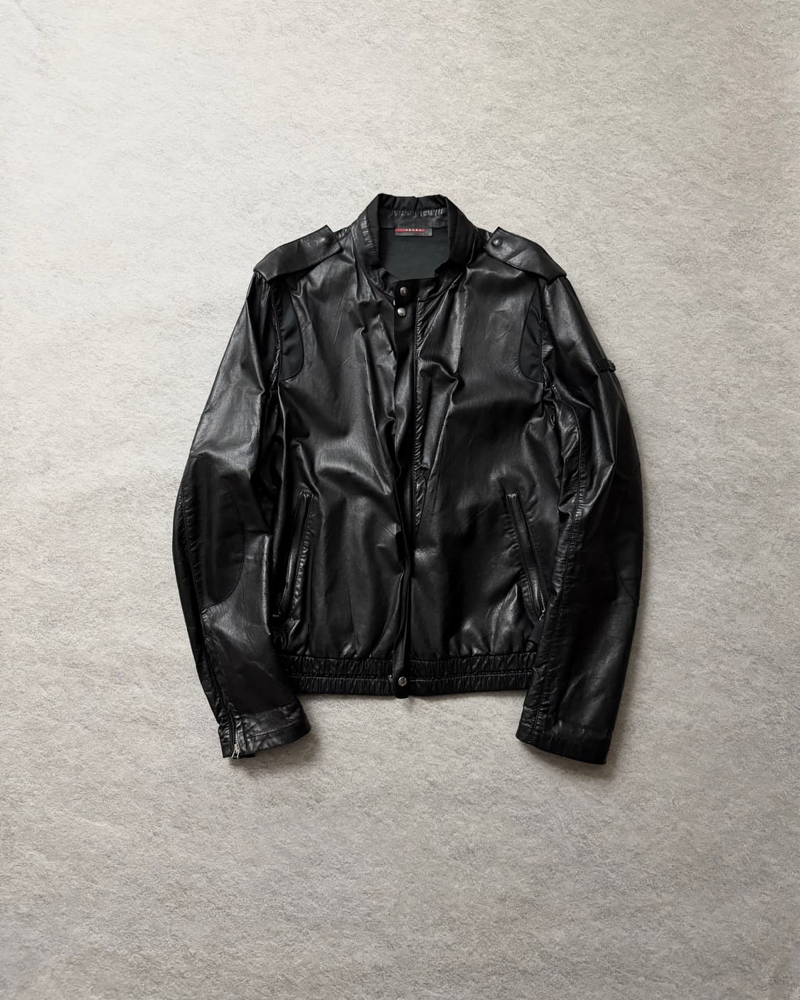 1990‘S 프라다 에폴렛 레더자켓 상품이미지1