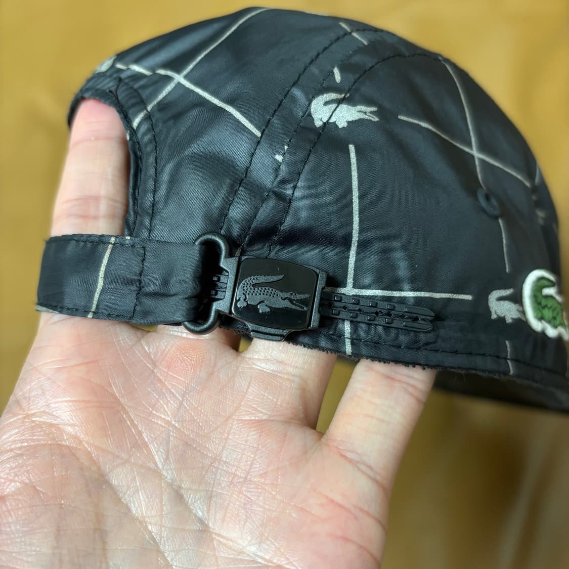 Supreme 슈프림x라코스테 블랙 캠프캡 모자 (Black) 상품이미지10