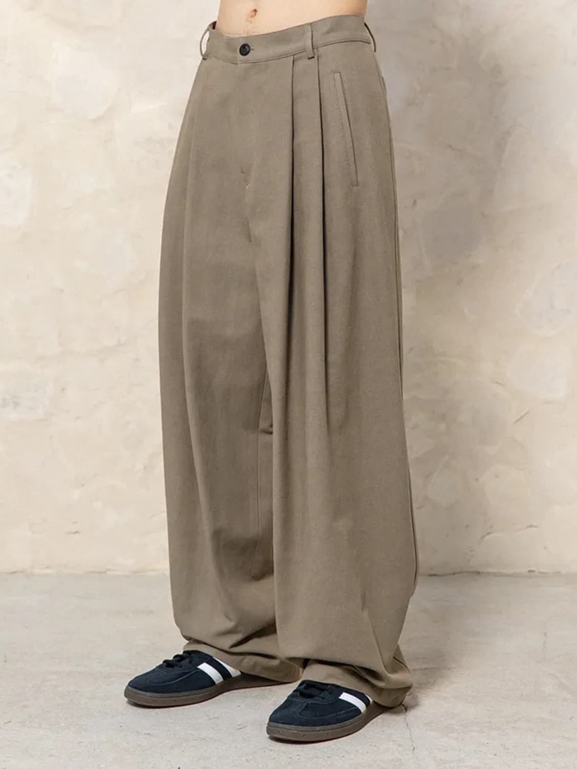 비긴202 워시드 코튼 도비 팬츠 워시드 베이지 3 상품이미지5