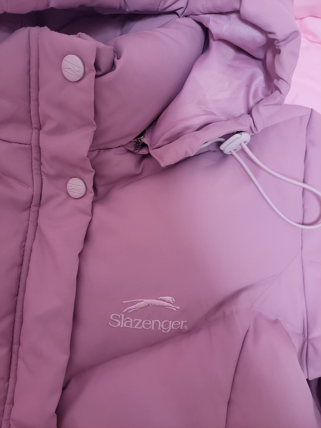급처상태양호!Slazenger슬레진저 핑크공주패딩 레니본st럭키슈에뜨st 상품이미지2