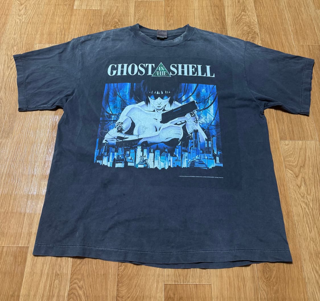 세인트 미카엘 x 고스트 인 더 쉘  티셔츠 블랙 공각기동대 상품이미지1