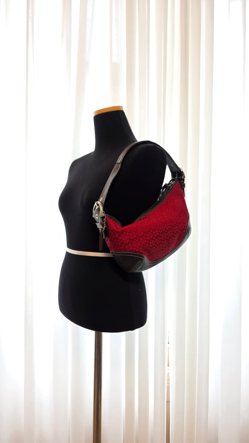 00s coach 6351 시그니처 레드 소호백 y2k 상품이미지1