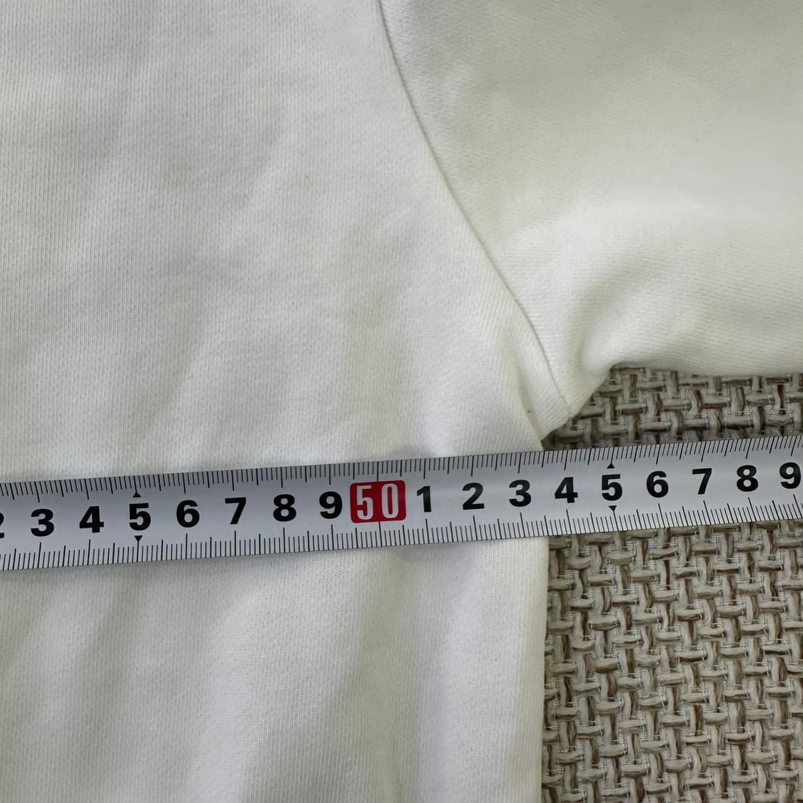 실측확인 빈티지 화이트 맨투맨 0423D 상품이미지5