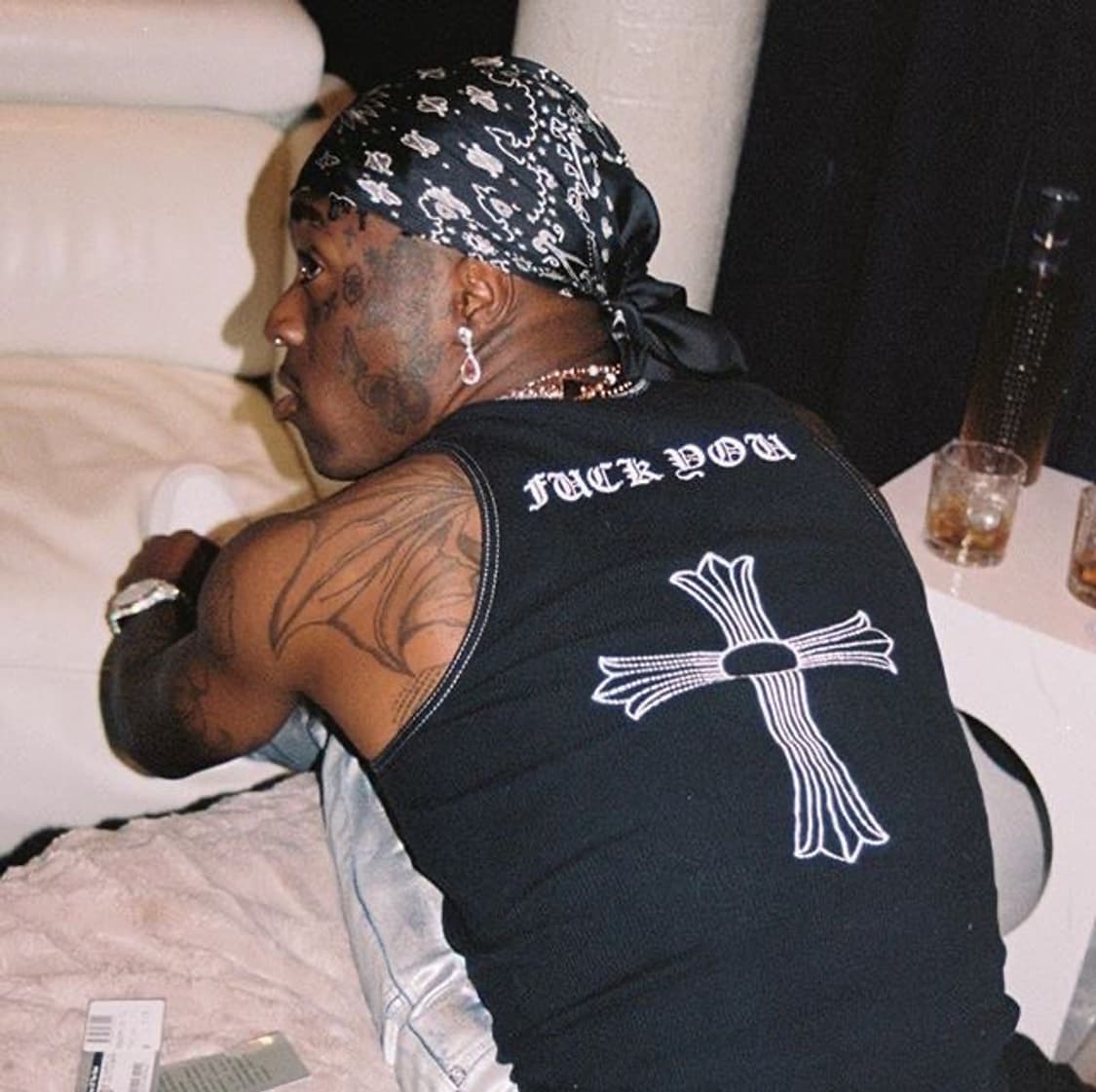 크롬하츠 퍽유 홀스슈 런던 골지 슬리브리스 나시 블랙 상품이미지1