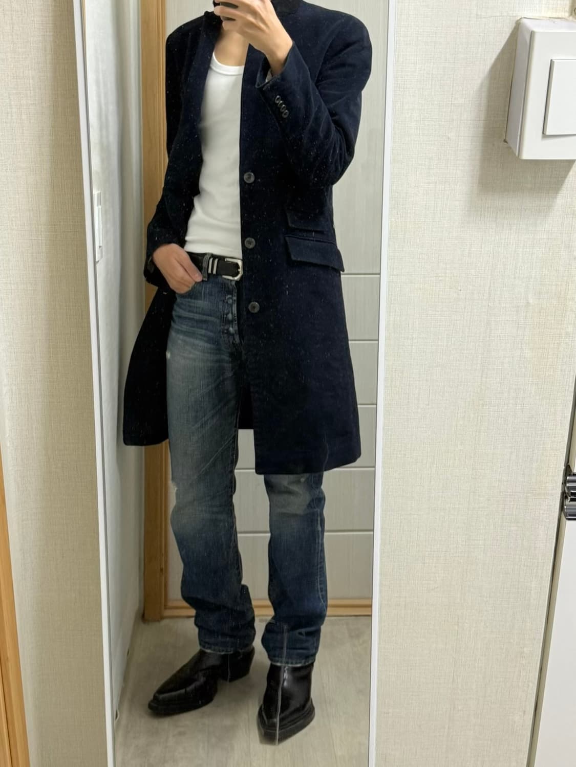 봄 코트 Armani Exchange Moleskin Coat(L) 상품이미지3