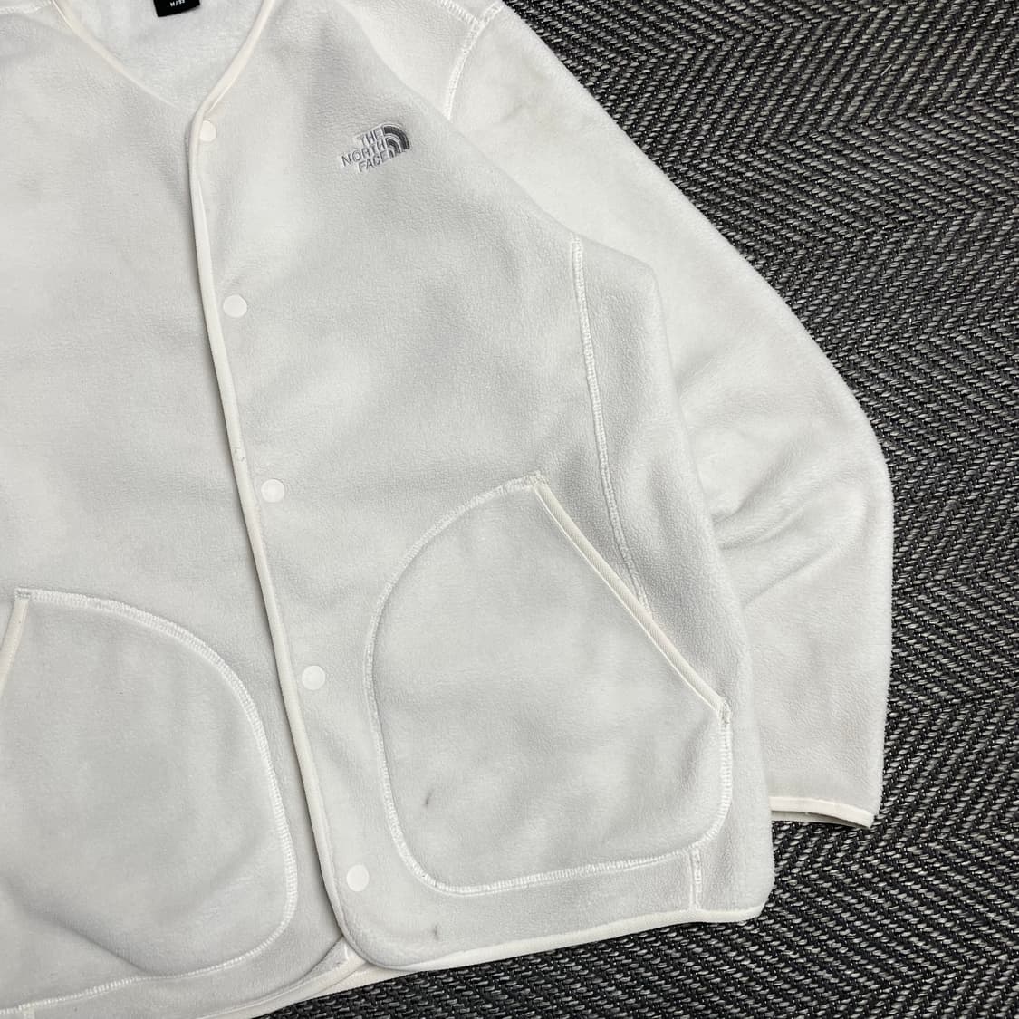 노스페이스 화이트 플리스 가디건 자켓y 5192 상품이미지4