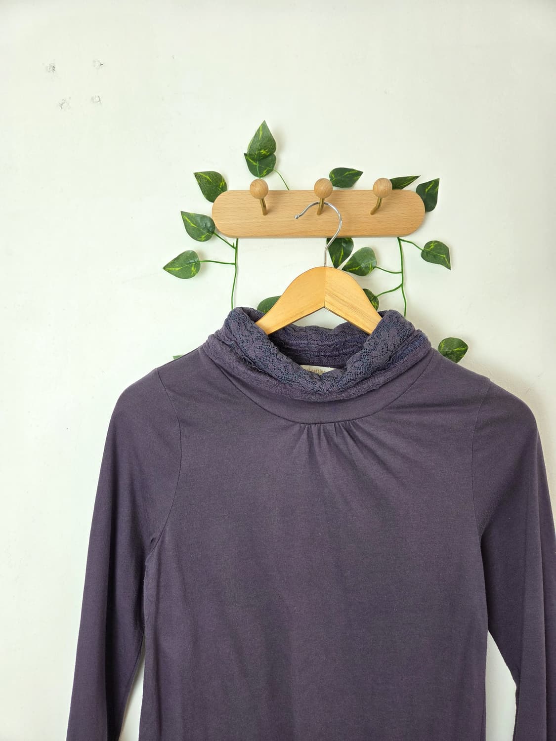 뮤트 보라 목폴라 슬리브 상품이미지2