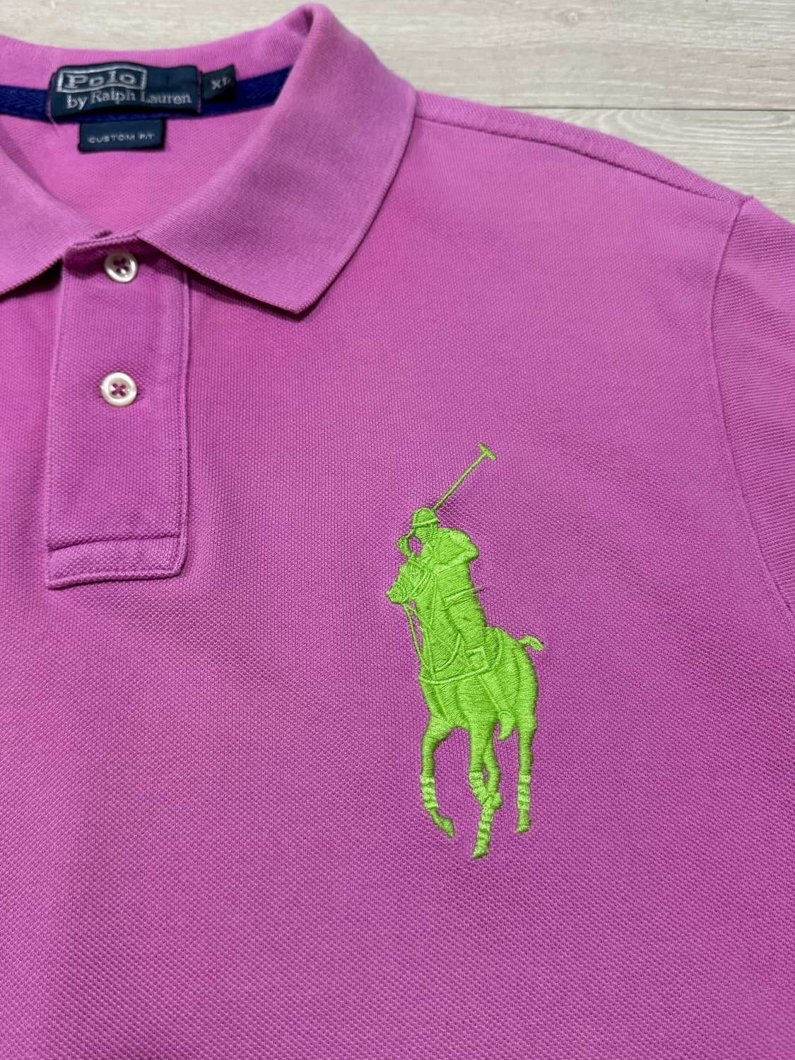 폴로 빅포니 핑크 형광 pk 카라티 상품이미지3