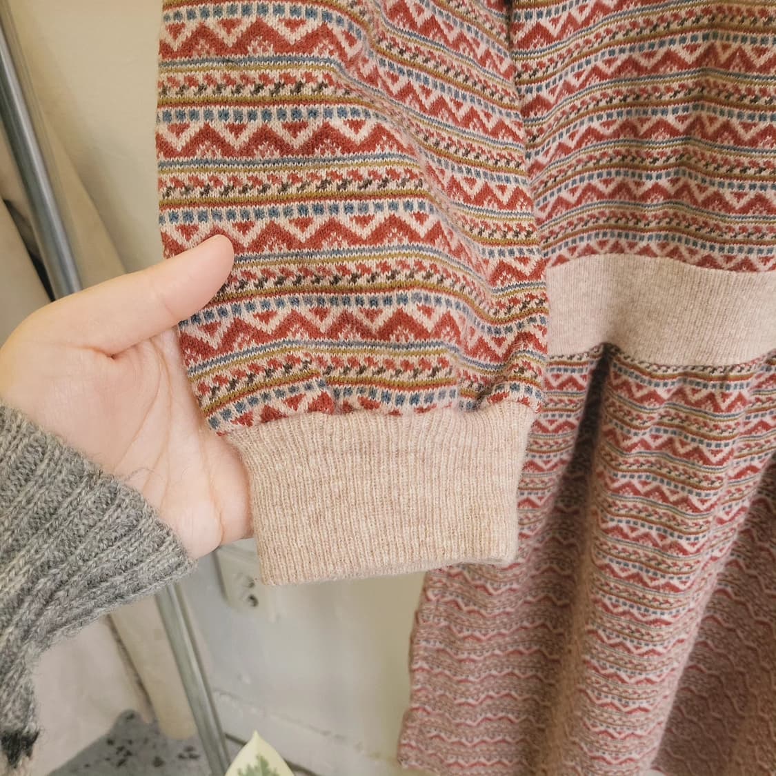 Framboise 노르딕패턴 니트 원피스 상품이미지4