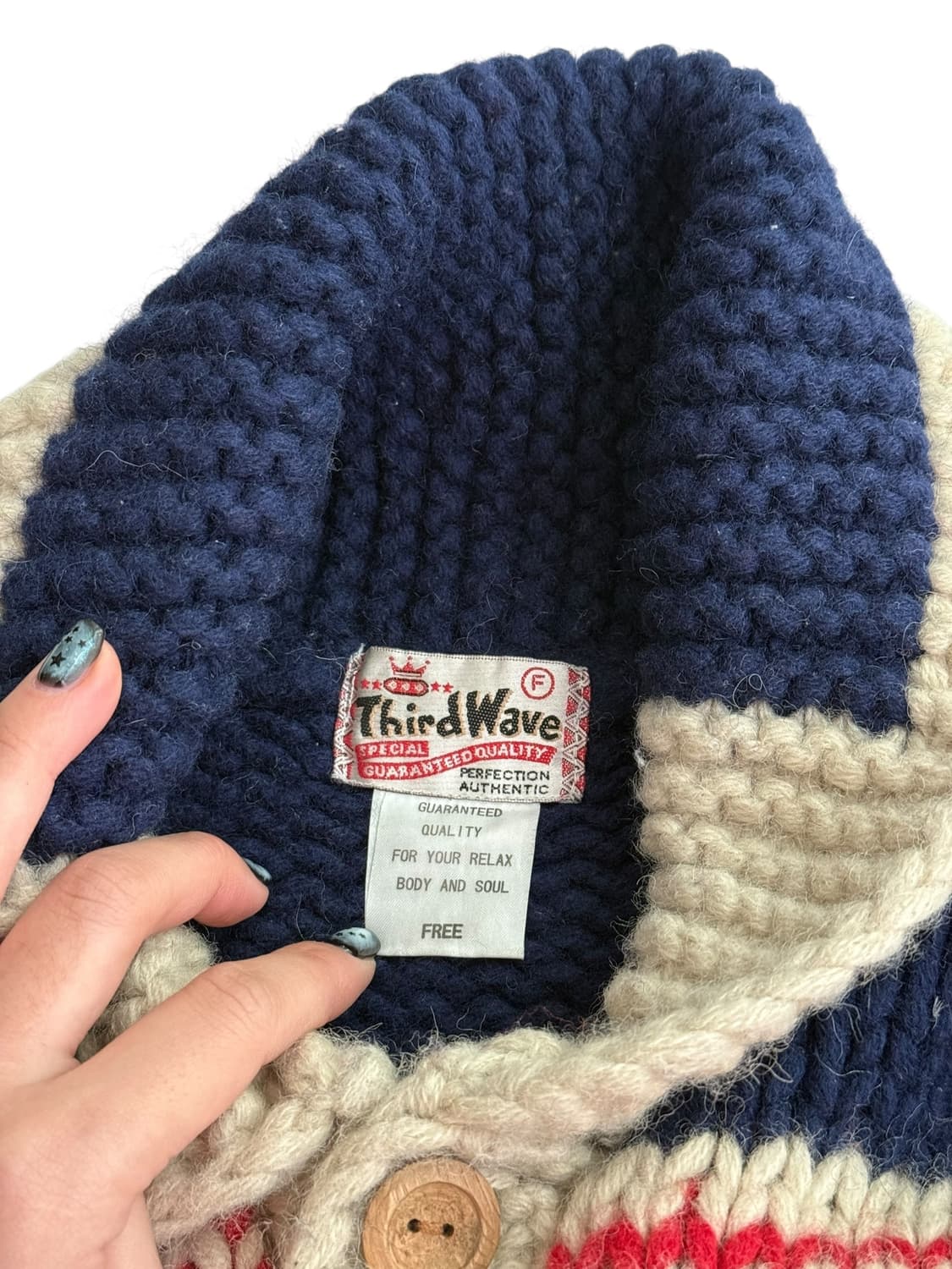 빈티지 노르딕 울 코위찬 가디건 상품이미지6